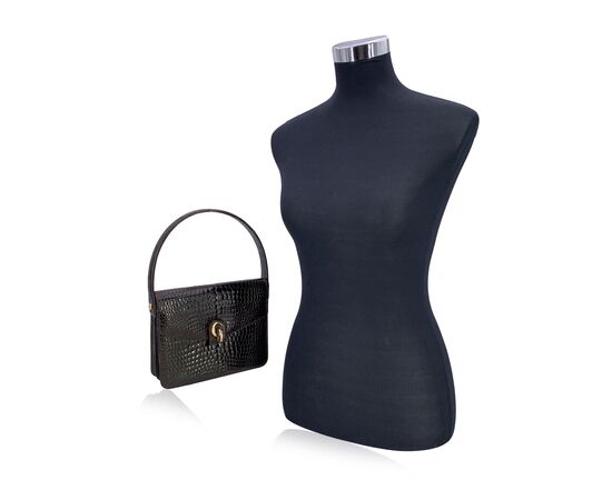 CHRISTIAN DIOR Borsa a Mano Vintage in Pelle Col. Marrone S