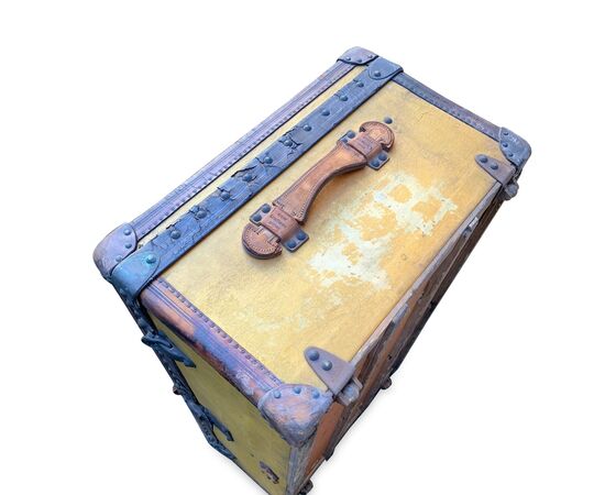 LOUIS VUITTON Borsa da Viaggio Vintage in Tela Col. Giallo L