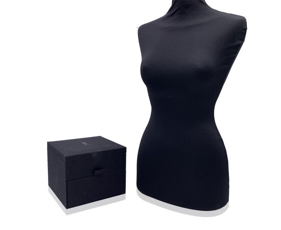 YVES SAINT LAURENT Scatola Home Decor in Tela Col. Nero Chyc M