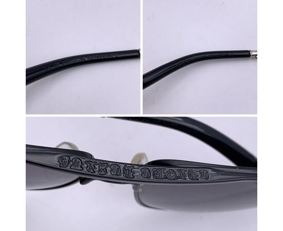CHROME HEARTS Occhiali da Sole in Metallo Col. Nero Kufannawi 2