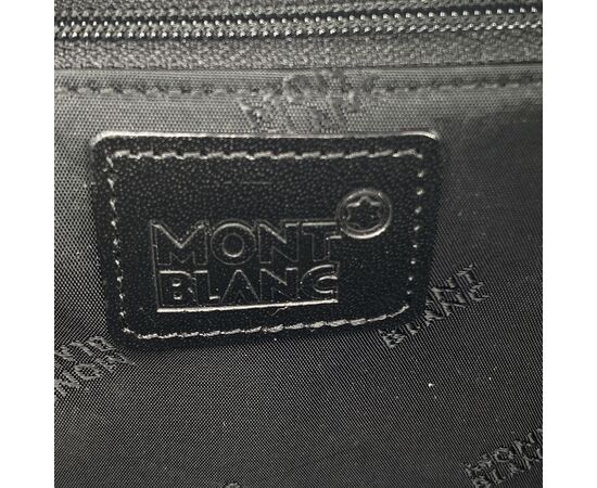 MONTBLANC Borsa da Viaggio in Pelle Col. Nero Meisterstuck M