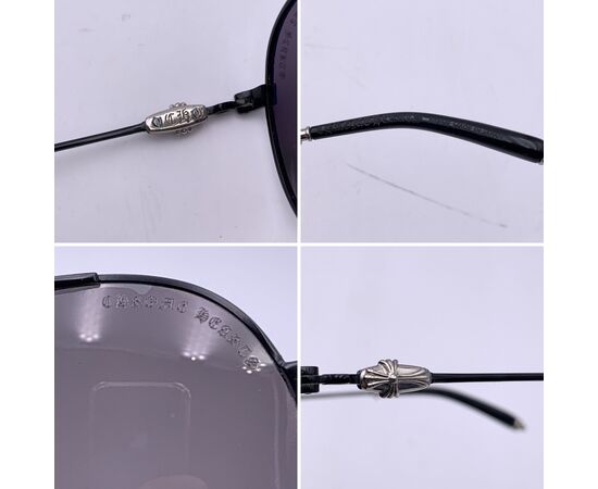 CHROME HEARTS Occhiali da Sole in Metallo Col. Nero Kufannawi 2