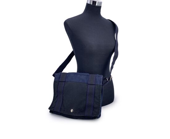 HERMES Borsa a Tracolla in Tela Col. Nero Fourre-Tout M
