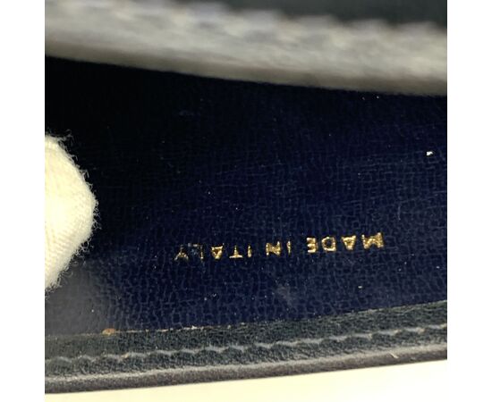 CELINE Borsa a Tracolla Vintage in Tela Col. Blu Clasp box M