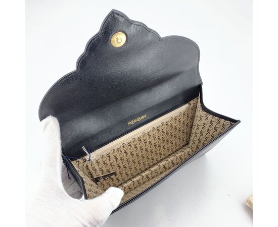 YVES SAINT LAURENT Pochette Vintage in Pelle Col. Nero S