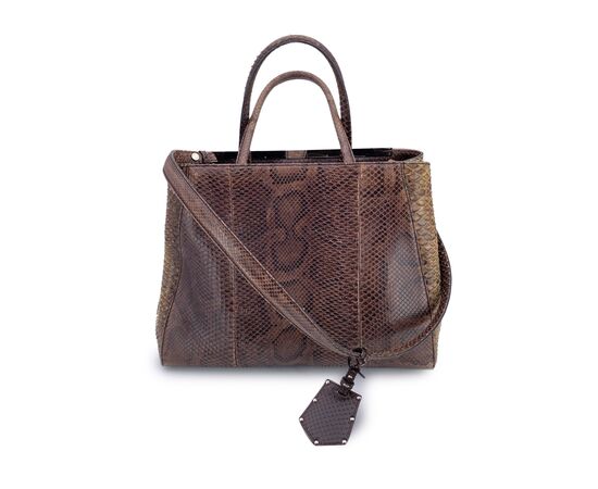 FENDI Borsa Shopper in Pelle Col. Marrone 2Jours M