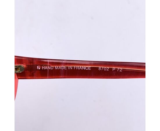 YVES SAINT LAURENT Occhiali da Sole Vintage in Acetato Col. Rosso