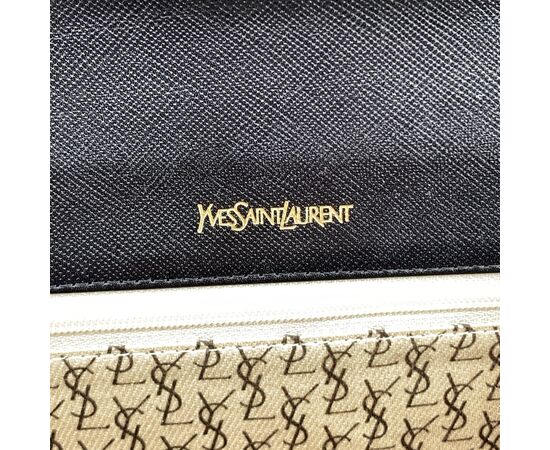 YVES SAINT LAURENT Pochette Vintage in Pelle Col. Nero S