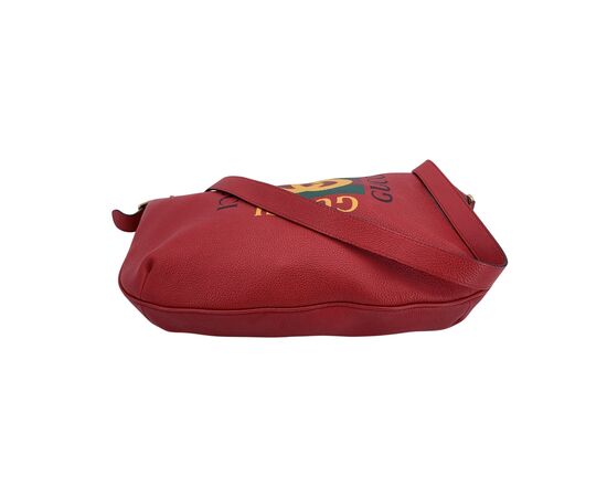 GUCCI Borsa a Tracolla in Pelle Col. Rosso Hobo M