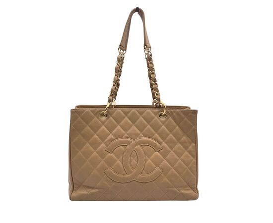 CHANEL Borsa Shopper in Pelle Col. Beige Grand shopping M