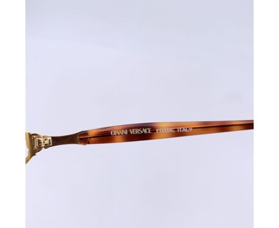GIANNI VERSACE Occhiali da Sole Vintage in Metallo Col. Oro