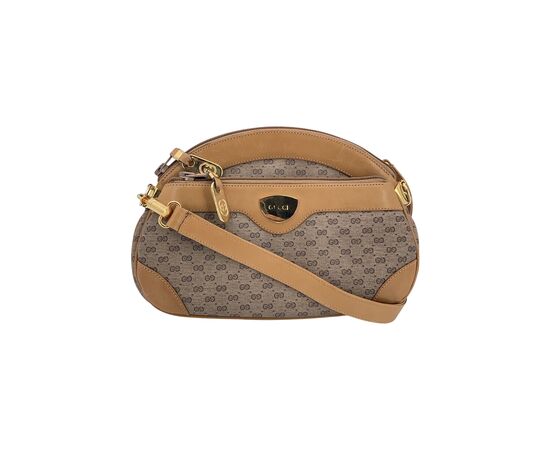 GUCCI Borsa a Tracolla Vintage in Tela Col. Beige Ophidia Zip S