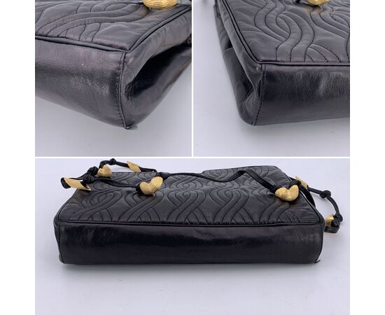 FENDI Borsa a Tracolla Vintage in Pelle Col. Nero FF M