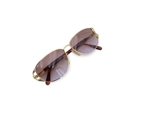 GIANNI VERSACE Occhiali da Sole Vintage in Metallo Col. Oro
