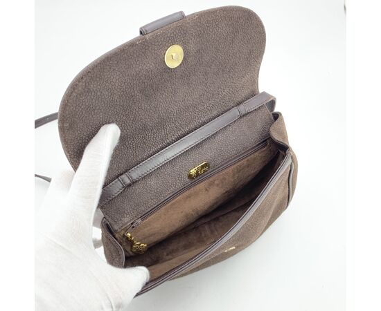 GUCCI Borsa a Tracolla Vintage in Pelle Col. Marrone Horsebit 1955 S