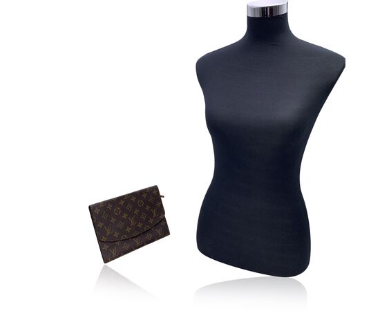 LOUIS VUITTON Pochette Vintage in Tela Col. Marrone Rabat S
