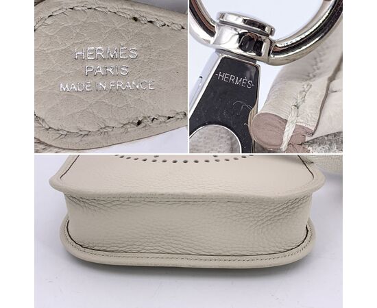 HERMES Borsa a Tracolla in Tela Col. Marrone Mini Evelyne S