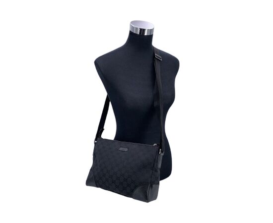 GUCCI Borsa a Tracolla in Tela Col. Nero M