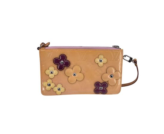LOUIS VUITTON Pochette in Pelle Lucida Col. Beige Lexington S