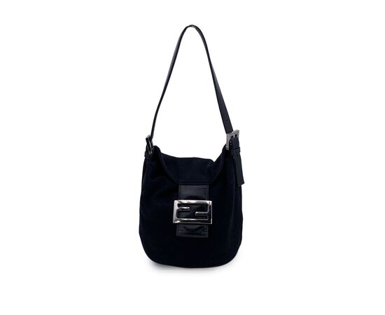 FENDI Borsa a Tracolla in Tela Col. Nero Baguette S