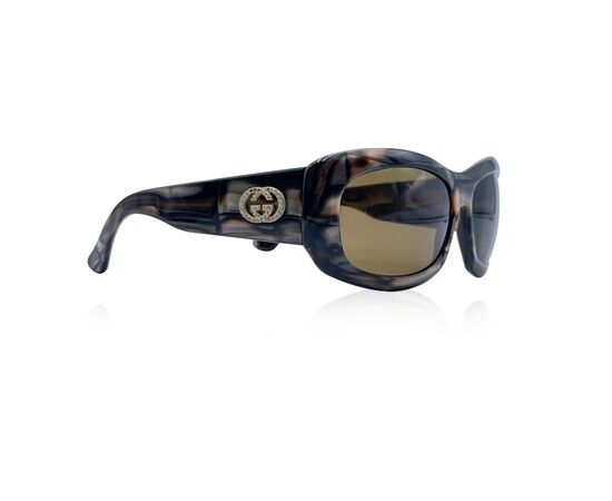 GUCCI Occhiali da Sole in Plastica Col. Marrone