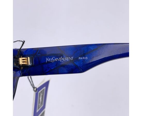YVES SAINT LAURENT Occhiali da Sole Vintage in Acetato Col. Blu