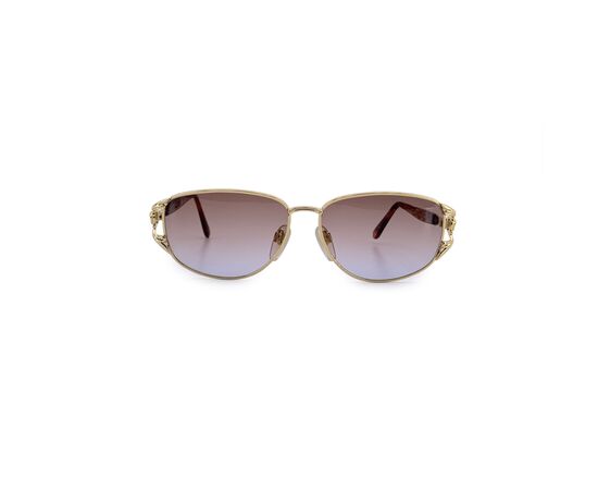 GIANNI VERSACE Occhiali da Sole Vintage in Metallo Col. Oro