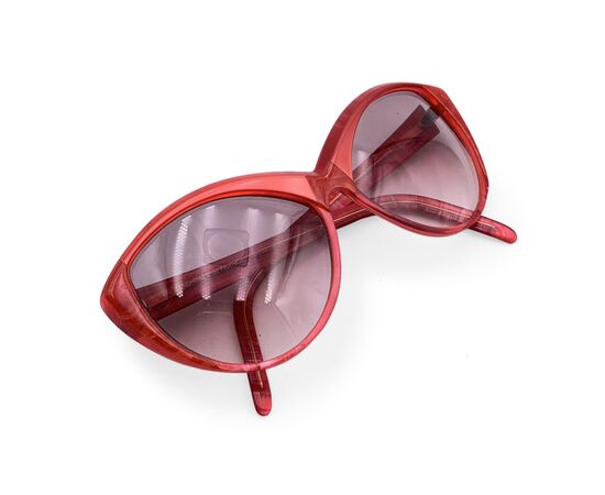 YVES SAINT LAURENT Occhiali da Sole Vintage in Acetato Col. Rosso