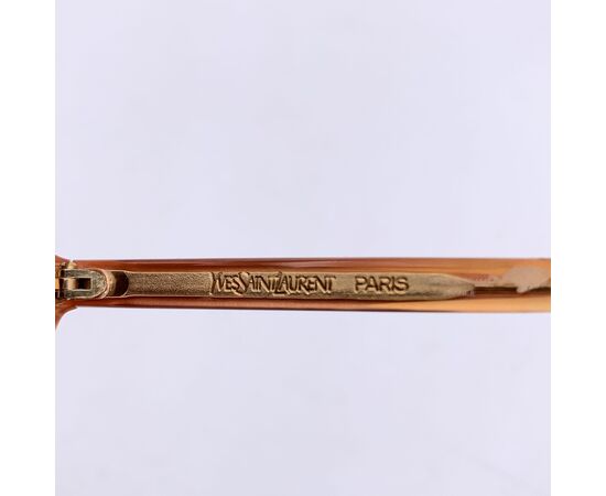 YVES SAINT LAURENT Occhiali da Sole Vintage in Acetato Col. Giallo