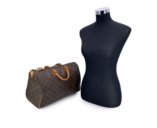 LOUIS VUITTON Borsa a Mano Vintage in Tela Col. Marrone Speedy L