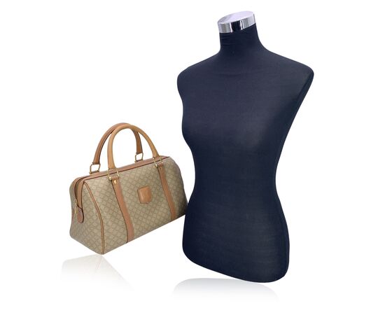 CELINE Borsa a Mano Vintage in Tela Col. Beige Macadam M