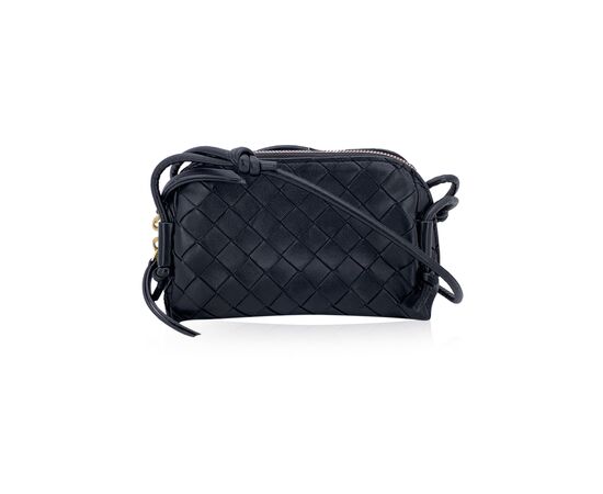BOTTEGA VENETA Borsa a Tracolla in Pelle Col. Nero Concert S