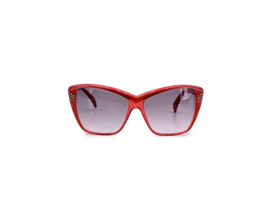 YVES SAINT LAURENT Occhiali da Sole Vintage in Acetato Col. Rosso