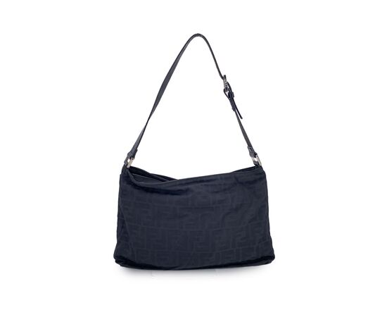 FENDI Borsa a Tracolla in Tela Col. Nero M
