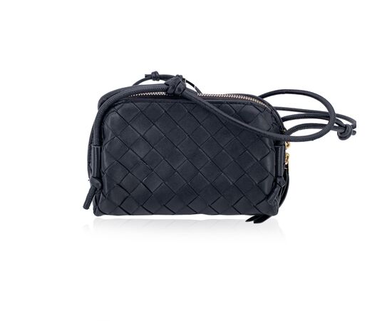 BOTTEGA VENETA Borsa a Tracolla in Pelle Col. Nero Concert S
