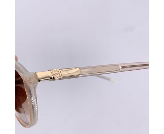 YVES SAINT LAURENT Occhiali da Sole Vintage in Acetato Col. Bianco