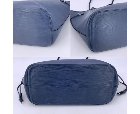 LOUIS VUITTON Borsa Shopper in Pelle Col. Blu Neverfull M