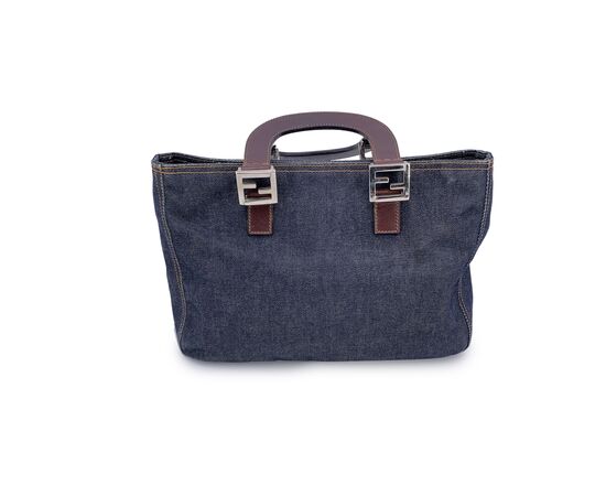 FENDI Borsa Shopper in Denim Col. Blu M