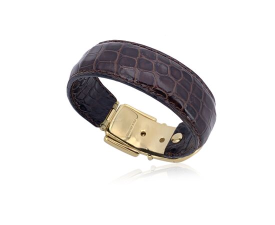 GUCCI Bracciale Vintage in Metallo Col. Marrone