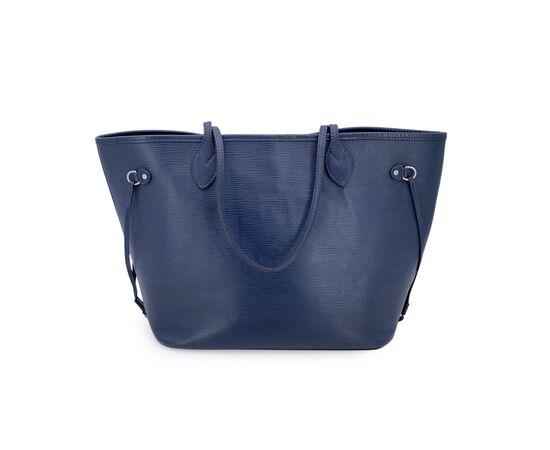 LOUIS VUITTON Borsa Shopper in Pelle Col. Blu Neverfull M