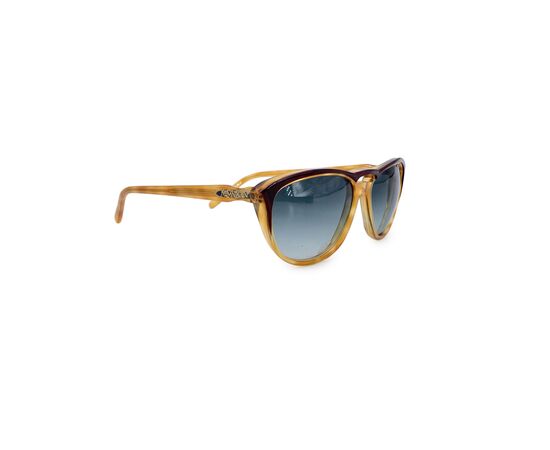 YVES SAINT LAURENT Occhiali da Sole Vintage in Acetato Col. Bianco