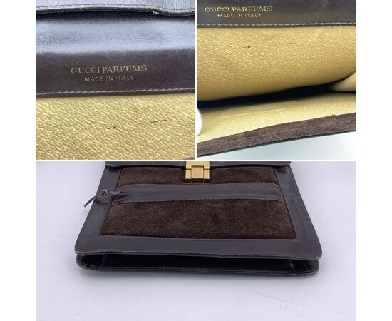 GUCCI Borsa a Tracolla Vintage in Camoscio Col. Marrone Ophidia M