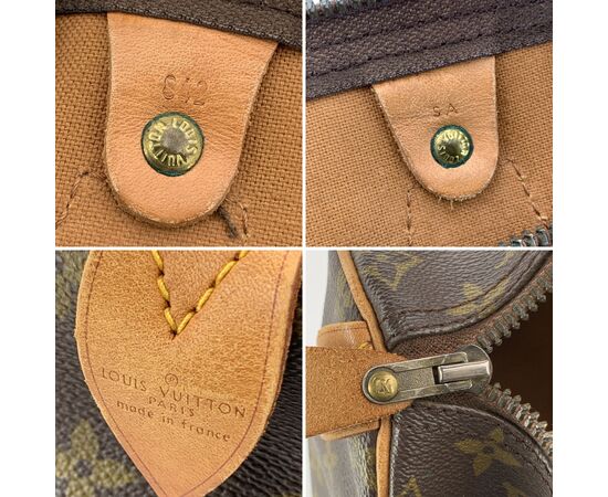 LOUIS VUITTON Borsa a Mano Vintage in Tela Col. Marrone Speedy L