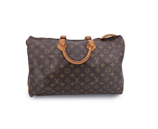 LOUIS VUITTON Borsa a Mano Vintage in Tela Col. Marrone Speedy L