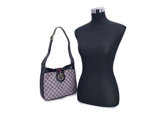 GUCCI Borsa a Tracolla Vintage in Tela Col. Blu M
