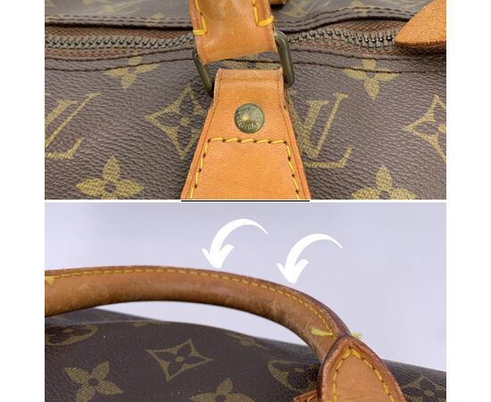 LOUIS VUITTON Borsa a Mano Vintage in Tela Col. Marrone Speedy L