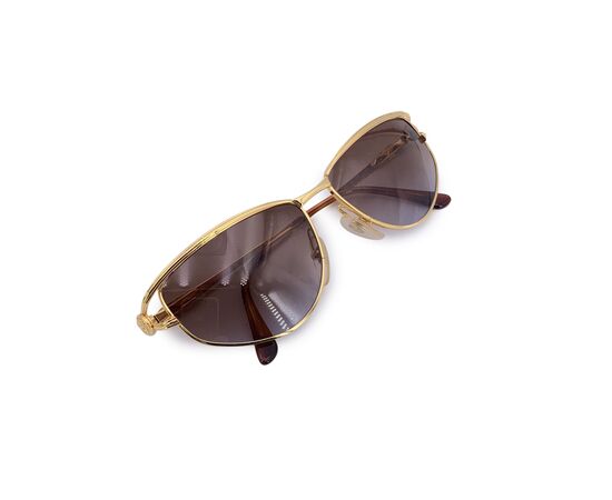 GIANNI VERSACE Occhiali da Sole Vintage in Metallo Col. Oro