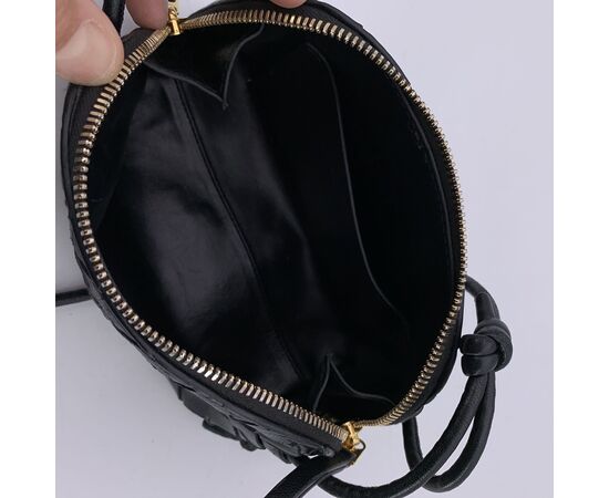BOTTEGA VENETA Borsa a Tracolla in Pelle Col. Nero Concert S