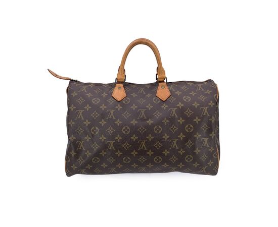 LOUIS VUITTON Borsa a Mano Vintage in Tela Col. Marrone Speedy L