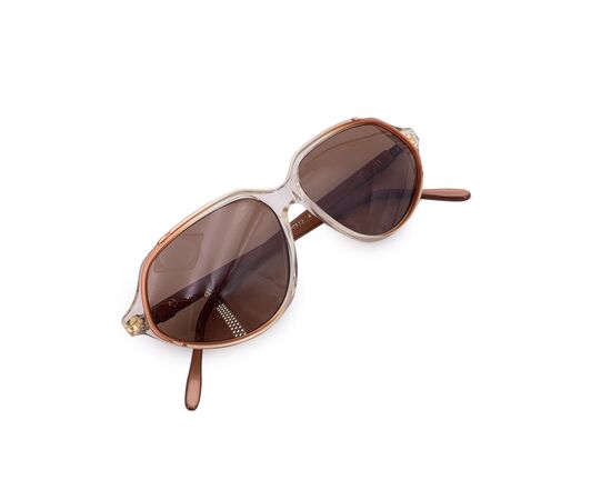 YVES SAINT LAURENT Occhiali da Sole Vintage in Acetato Col. Beige
